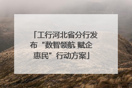 工行河北省分行发布“数智领航 赋企惠民”行动方案