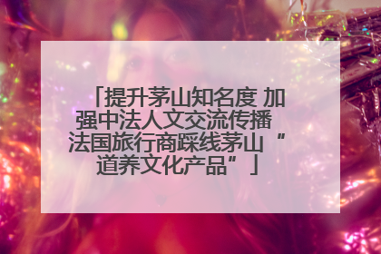 提升茅山知名度 加强中法人文交流传播 法国旅行商踩线茅山“道养文化产品”