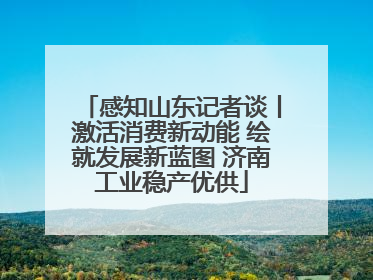 感知山东记者谈丨激活消费新动能 绘就发展新蓝图 济南工业稳产优供
