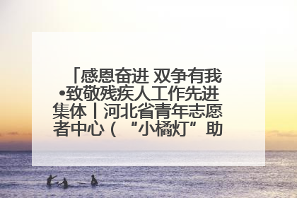 感恩奋进 双争有我•致敬残疾人工作先进集体丨河北省青年志愿者中心（“小橘灯”助残接力计划实施团队）：用温暖陪伴，守护特殊孩子成长