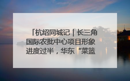 杭绍同城记｜长三角国际农批中心项目形象进度过半，华东“菜篮子”建设加码提速！