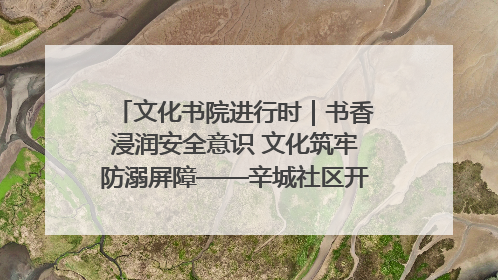 文化书院进行时｜书香浸润安全意识 文化筑牢防溺屏障——辛城社区开展防溺水主题宣传活动