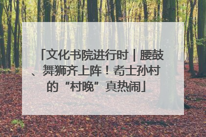 文化书院进行时｜腰鼓、舞狮齐上阵！耇士孙村的“村晚”真热闹