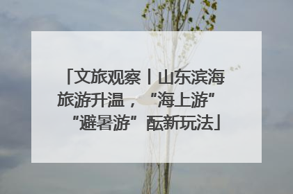 文旅观察丨山东滨海旅游升温，“海上游”“避暑游”酝新玩法