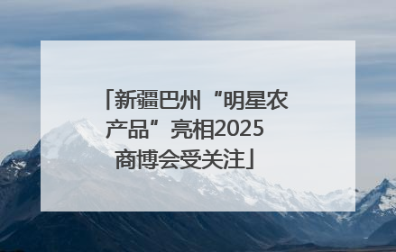 新疆巴州“明星农产品”亮相2025商博会受关注