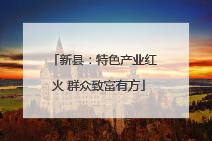 新县：特色产业红火 群众致富有方