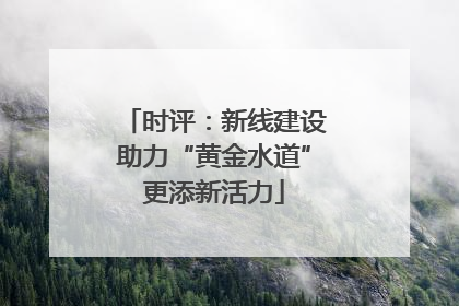 时评：新线建设助力“黄金水道”更添新活力