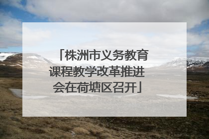 株洲市义务教育课程教学改革推进会在荷塘区召开