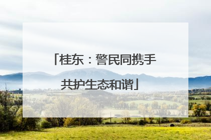 桂东：警民同携手 共护生态和谐