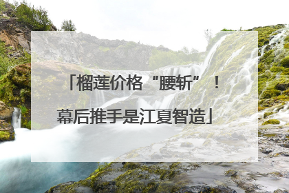 榴莲价格“腰斩”！幕后推手是江夏智造