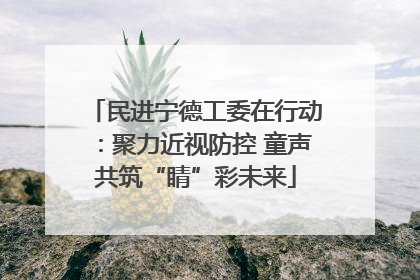 民进宁德工委在行动：聚力近视防控 童声共筑“睛”彩未来