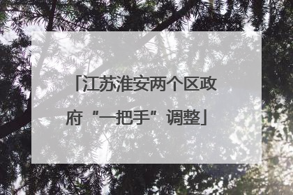 江苏淮安两个区政府“一把手”调整