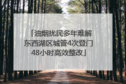 油烟扰民多年难解 东西湖区城管4次登门48小时高效整改