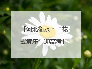河北衡水：“花式解压”迎高考