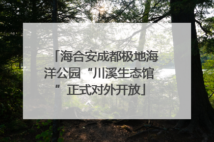 海合安成都极地海洋公园“川溪生态馆”正式对外开放