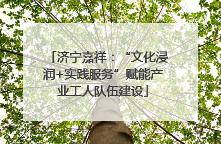 济宁嘉祥：“文化浸润+实践服务”赋能产业工人队伍建设