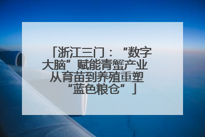 浙江三门：“数字大脑”赋能青蟹产业 从育苗到养殖重塑“蓝色粮仓”