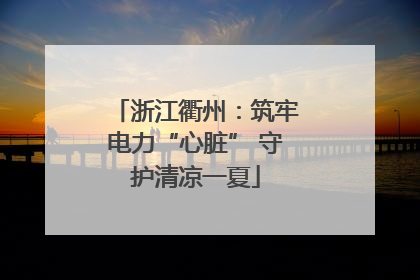 浙江衢州：筑牢电力“心脏” 守护清凉一夏