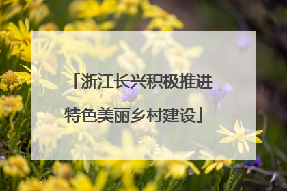 浙江长兴积极推进特色美丽乡村建设