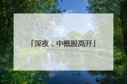 深夜，中概股高开