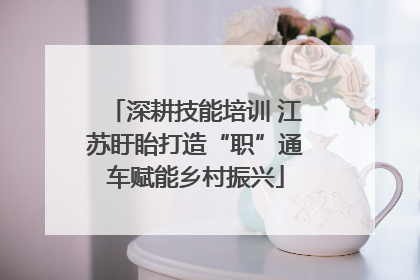 深耕技能培训 江苏盱眙打造“职”通车赋能乡村振兴