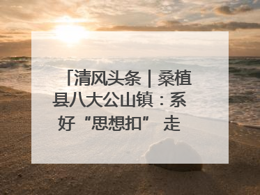清风头条｜桑植县八大公山镇：系好“思想扣” 走稳“青廉路”