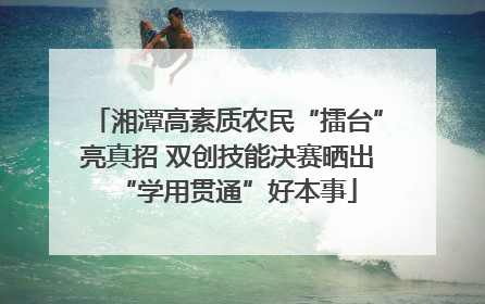 湘潭高素质农民“擂台”亮真招 双创技能决赛晒出“学用贯通”好本事
