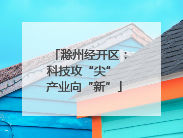 滁州经开区：科技攻“尖” 产业向“新”