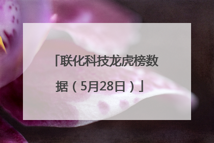 联化科技龙虎榜数据（5月28日）
