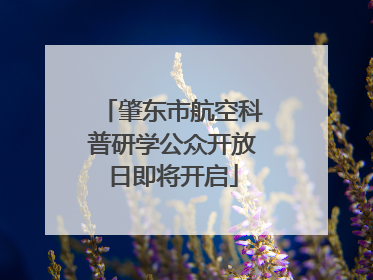 肇东市航空科普研学公众开放日即将开启