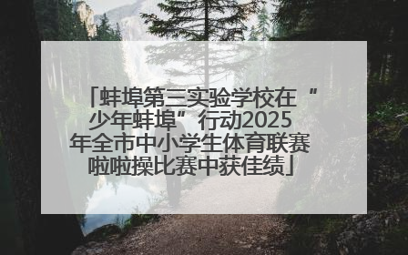 蚌埠第三实验学校在“少年蚌埠”行动2025年全市中小学生体育联赛啦啦操比赛中获佳绩