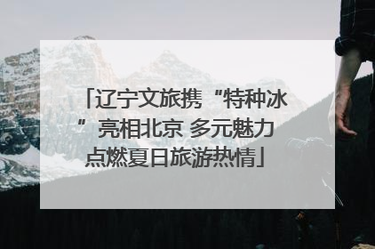 辽宁文旅携“特种冰”亮相北京 多元魅力点燃夏日旅游热情