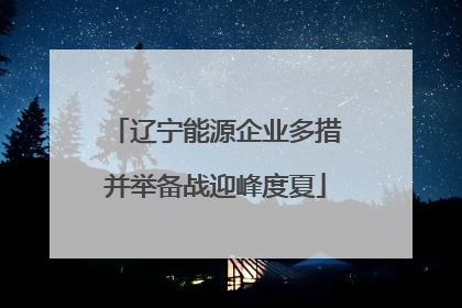 辽宁能源企业多措并举备战迎峰度夏