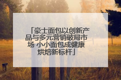 豪士面包以创新产品与多元营销破局市场 小小面包成健康烘焙新标杆