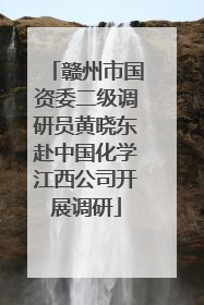 赣州市国资委二级调研员黄晓东赴中国化学江西公司开展调研