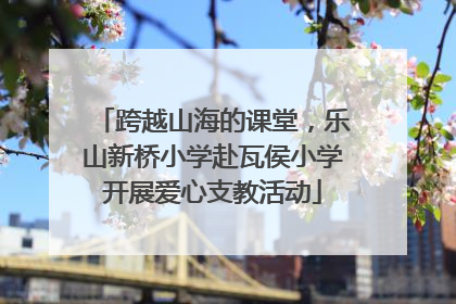跨越山海的课堂，乐山新桥小学赴瓦侯小学开展爱心支教活动