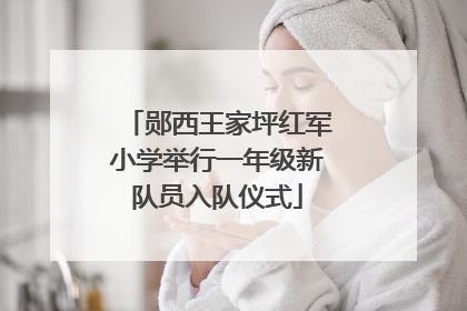 郧西王家坪红军小学举行一年级新队员入队仪式