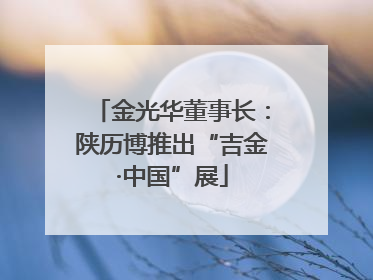 金光华董事长：陕历博推出“吉金·中国”展