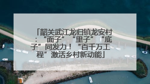 韶关武江龙归镇龙安村：“面子”“里子”“底子”同发力！“百千万工程”激活乡村新动能
