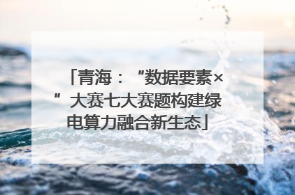 青海：“数据要素×”大赛七大赛题构建绿电算力融合新生态