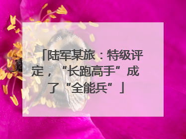 陆军某旅：特级评定，“长跑高手”成了“全能兵”