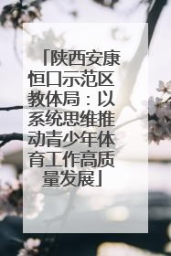 陕西安康恒口示范区教体局：以系统思维推动青少年体育工作高质量发展