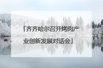 齐齐哈尔召开烤肉产业创新发展对话会