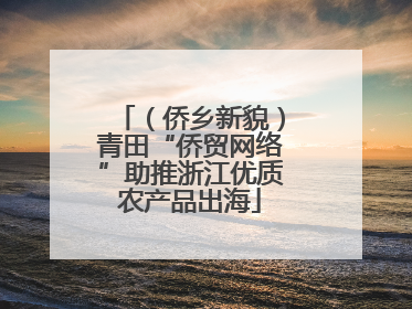 （侨乡新貌）青田“侨贸网络”助推浙江优质农产品出海