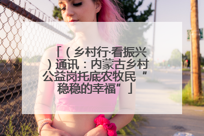 （乡村行·看振兴）通讯：内蒙古乡村公益岗托底农牧民“稳稳的幸福”