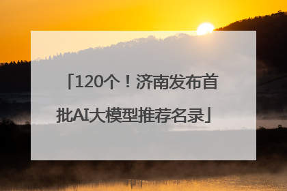120个！济南发布首批AI大模型推荐名录
