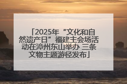 2025年“文化和自然遗产日”福建主会场活动在漳州东山举办 三条文物主题游径发布