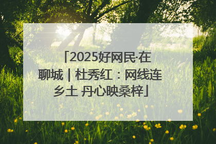 2025好网民·在聊城｜杜秀红：网线连乡土 丹心映桑梓
