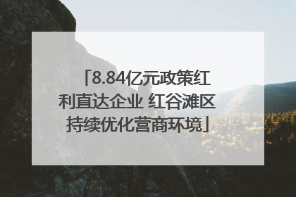 8.84亿元政策红利直达企业 红谷滩区持续优化营商环境