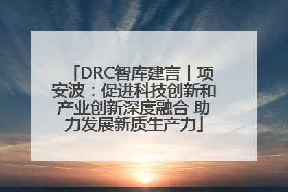 DRC智库建言丨项安波：促进科技创新和产业创新深度融合 助力发展新质生产力